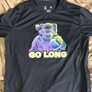 Boy’s Xersion Black Tee with Colorful Astronaut Design